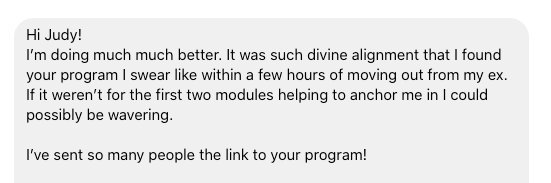 Client message: I've sent so many people the link to your program